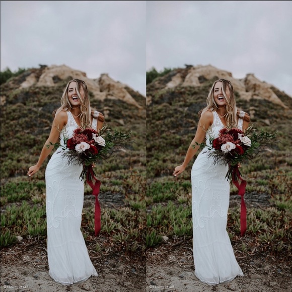 BHLDN Dresses & Skirts - Anthropologie x BHLDN Sorrento Embellished Dress